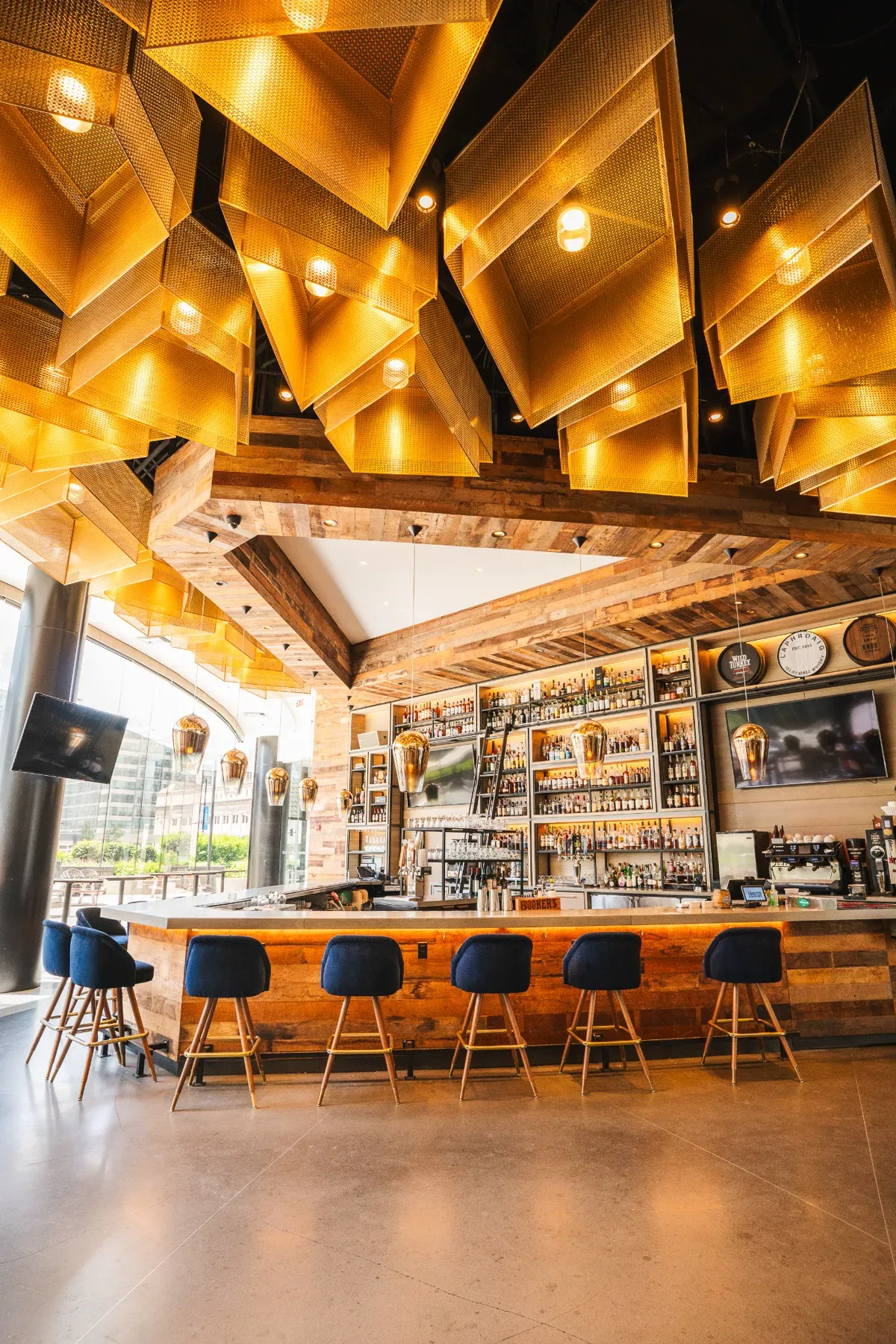 The riverfront bar at Little Toasted