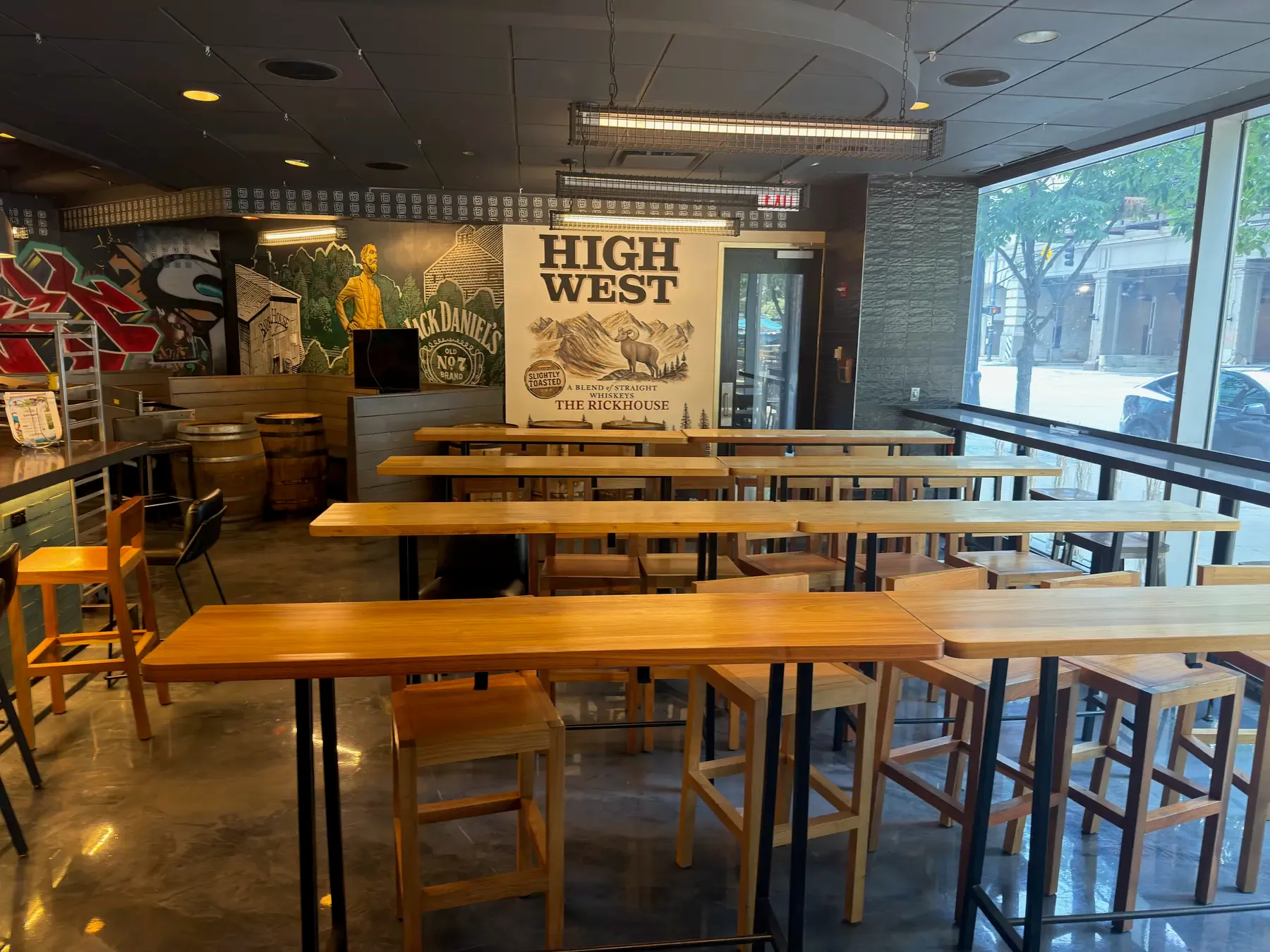 The Rickhouse configured for a classroom presentation
